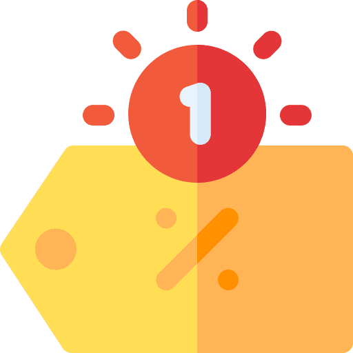 Offer commerce and shopping percentage notification icon Offer commerce and shopping percentage notification icon