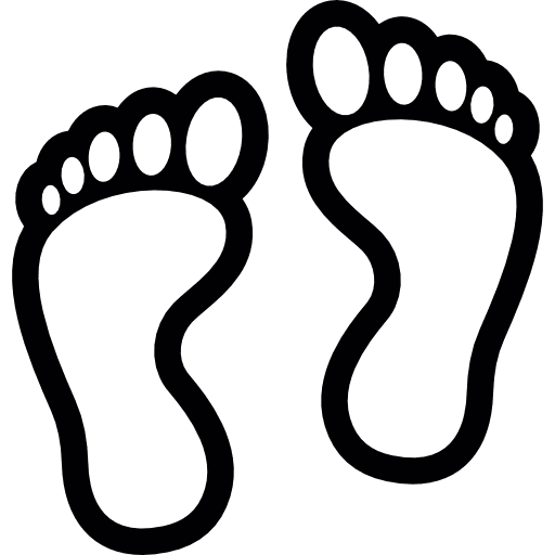 Footprints summertime summer prints icon