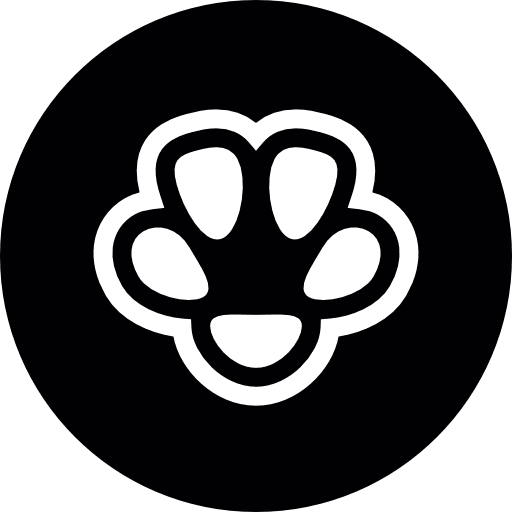 Pawprint animals feline cat icon