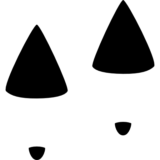 Female shoe prints high heels shoes footwear icon