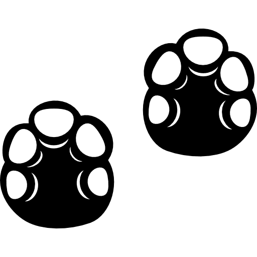 Hippopotamus footprint footprints hippopotamus animals icon