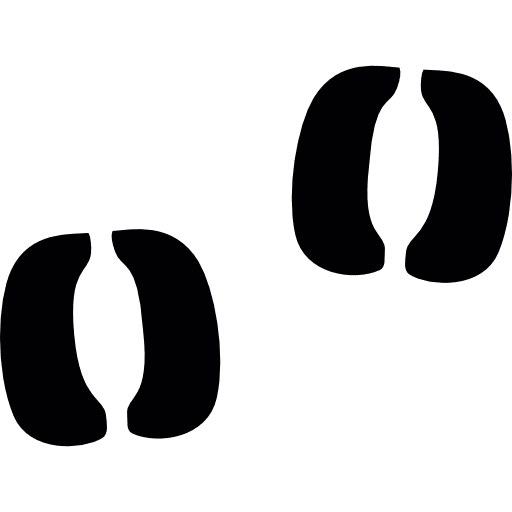 Hoofprints wildlife giraffe animals icon