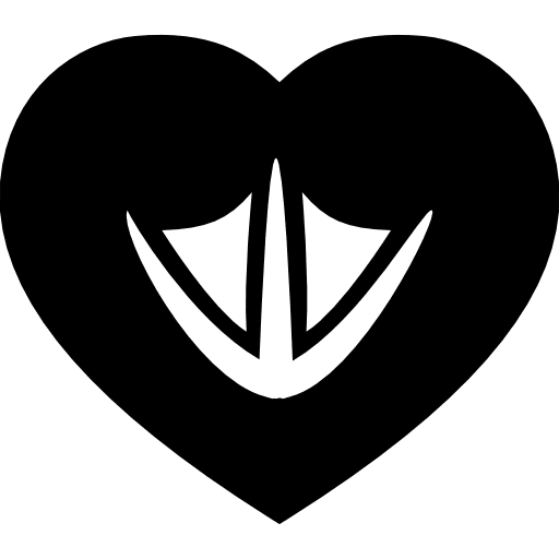 Duck paw love animals heart icon