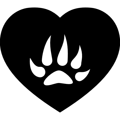 Pawprint animal paw bears icon