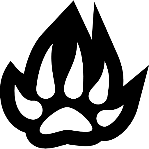 Pawprint animals cat animal icon