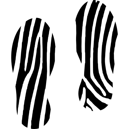Footprints footprint shoe print footwear icon