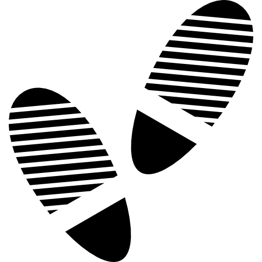 Footprints prints fashion investigation icon