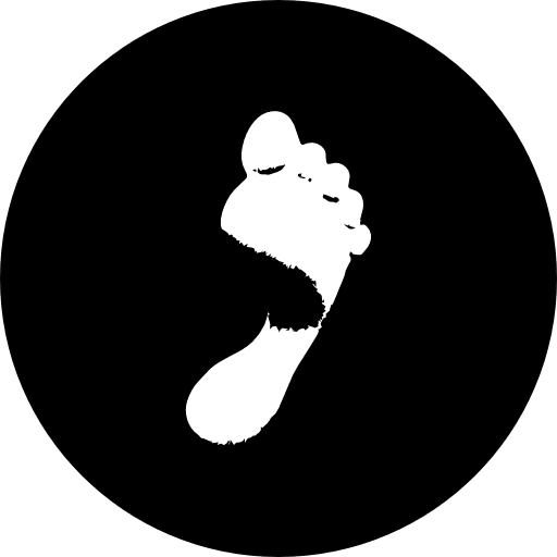 Footprint summer beach print icon