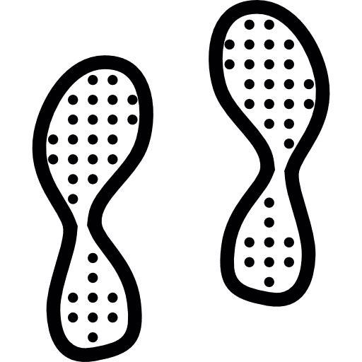 Footprint  shoe prints prints detective icon