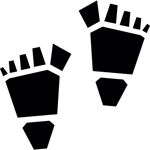 Footprints beach prints summertime icon