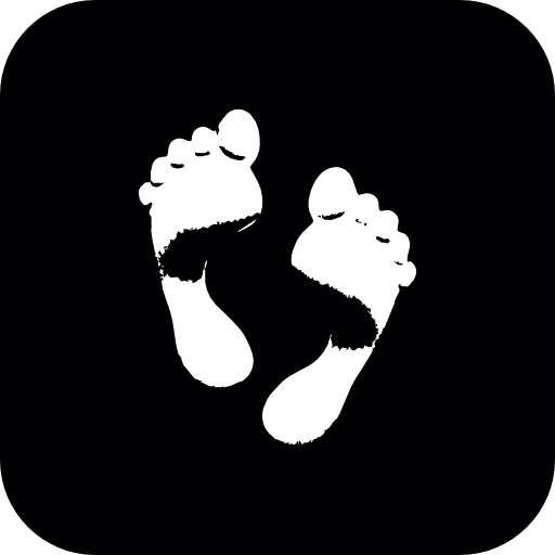 Footprints foot beach footprints icon