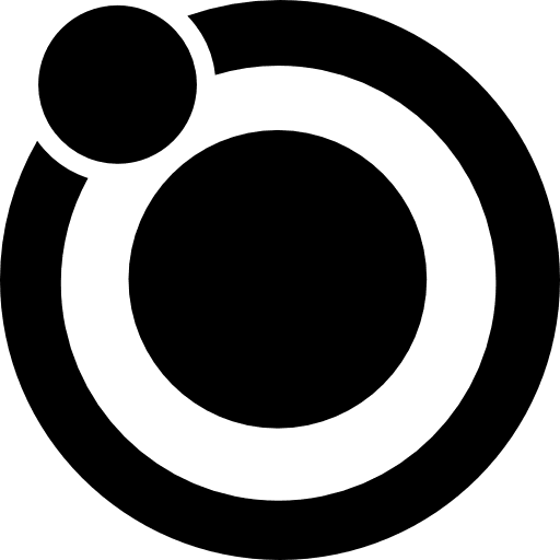 Planet with moon planet planets moon icon