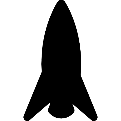 Rocket black shape black ship transport icon Rocket black shape black ship transport icon