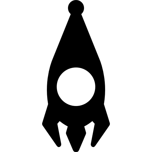 Rocket space vehicle in vertical position space rockets vehicle icon Rocket space vehicle in vertical position space rockets vehicle icon