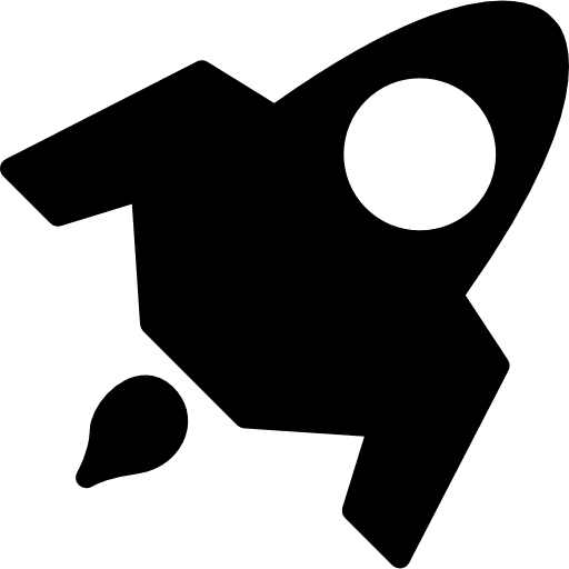 Rocket turned to upper right transport ships ship icon