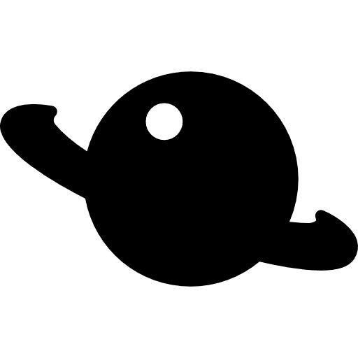 Saturn planet shape space planets outer icon