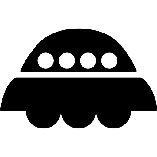 Spacecraft rounded outer transportation icon Spacecraft rounded outer transportation icon