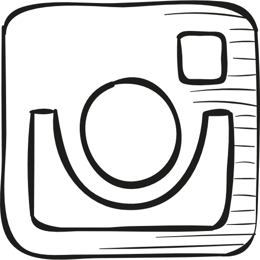 Instagram draw logo social network instagram sketched instagram logo icon