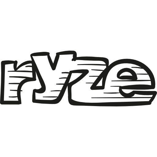 Ryze drawing logo network networking social media icon