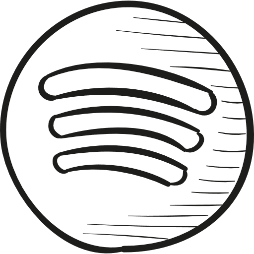 Spotify draw logo music logo social network icon