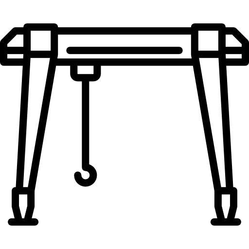 Harbor crane transport machine lift icon