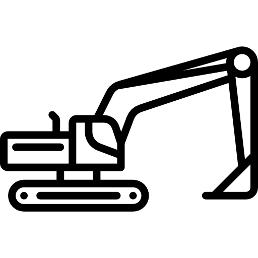 Excavator transport backhoe cargo icon Excavator transport backhoe cargo icon