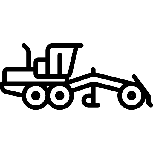 Grader delivery trucking construction icon Grader delivery trucking construction icon