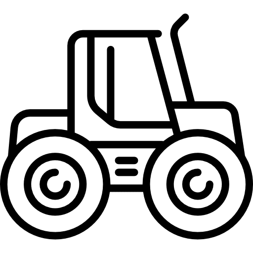 Tractor farming construction transport icon Tractor farming construction transport icon