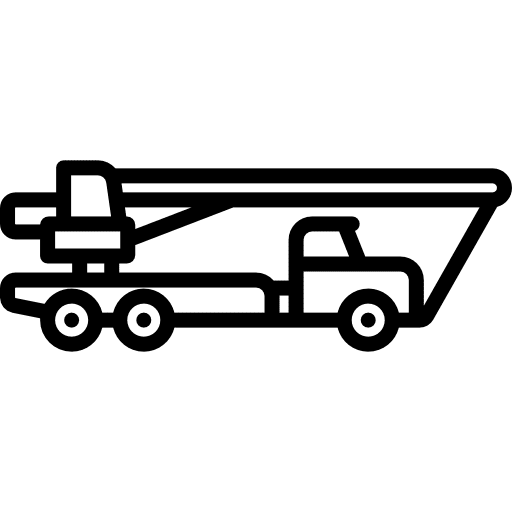 Truck crane construction trucking transport icon Truck crane construction trucking transport icon