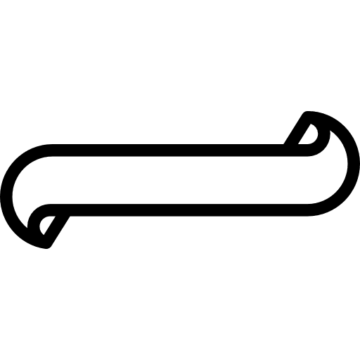 Lineal ribbonn banner ornamentation lace icon