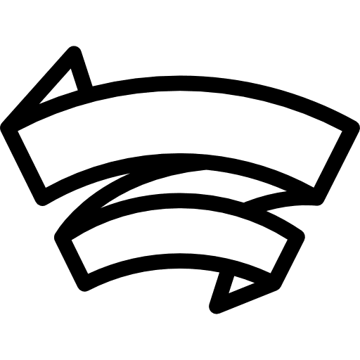 Lineal ribbons ribbon banner ornament ornamentation icon