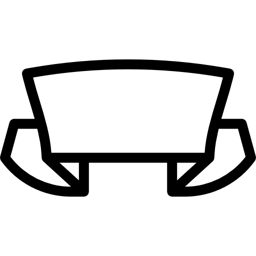 Ribbon technology ornamental banner icon Ribbon technology ornamental banner icon