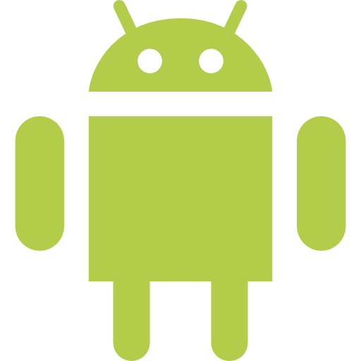 Android operating system brands logo icon Android operating system brands logo icon