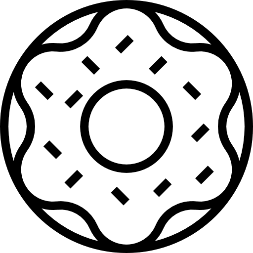 Donut donuts chocolate food icon