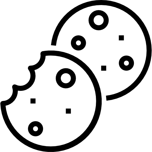 Cookie tools and utensils cookie cookies icon