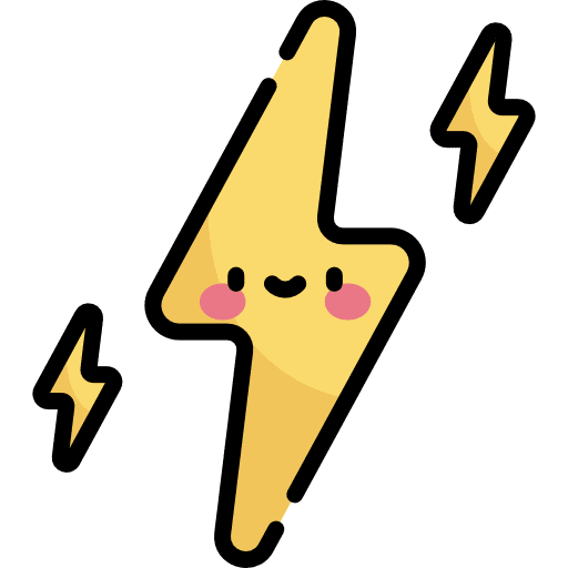 Electricity thunderbolt bolt lightning icon