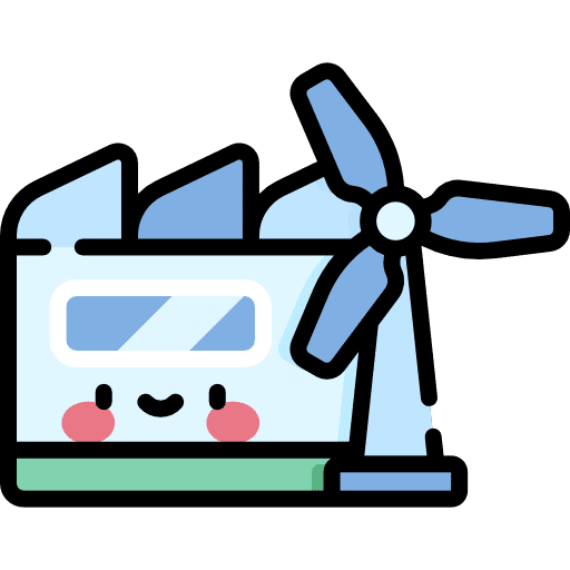 Factory establishment manufacturer buildings icon