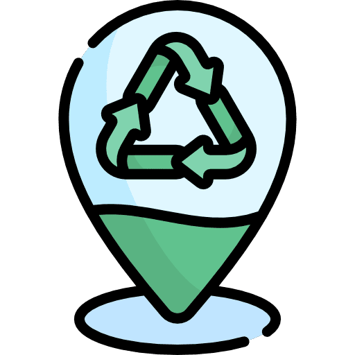 Placeholder pin ecology and environment recycling icon