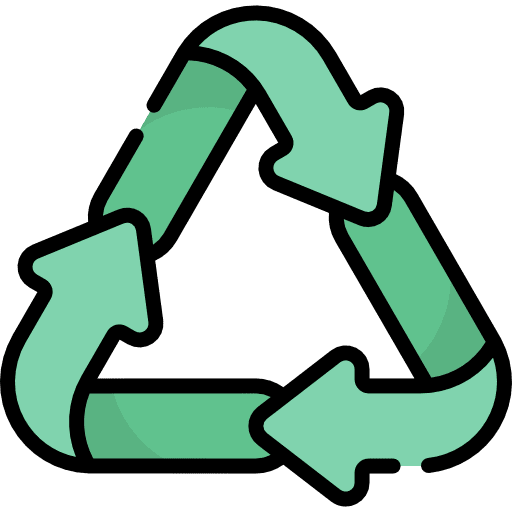 Recycle symbol shapes and symbols arrows icon