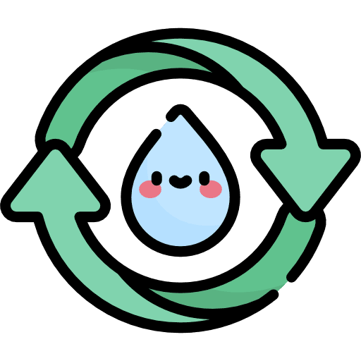 Reuse water shapes and symbols eco signal icon