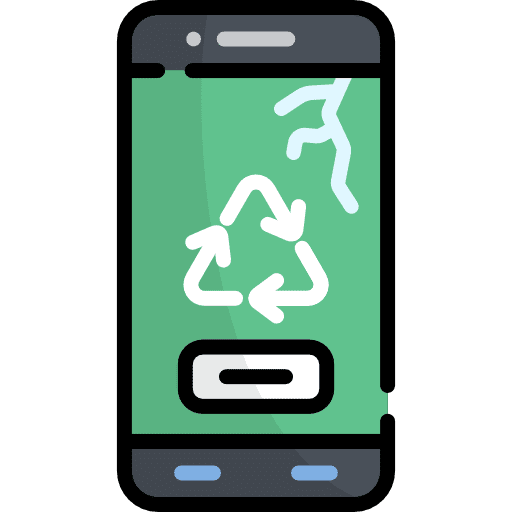 Smartphone mobile phone recycling phone icon