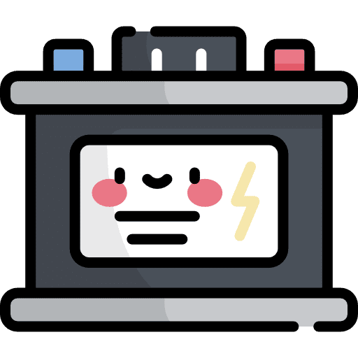 Car battery positive battery car battery icon