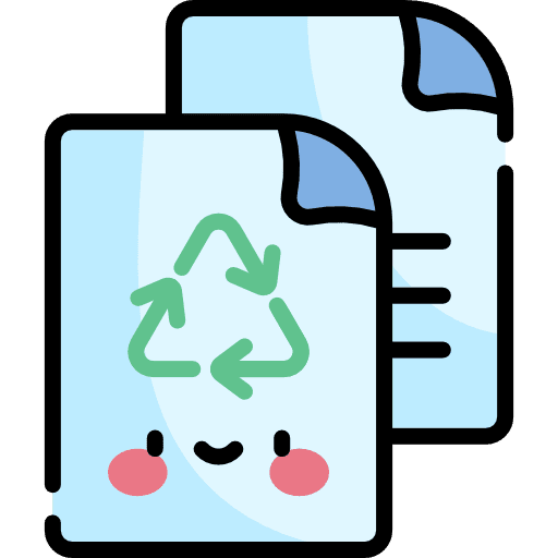 Paper recycle paper zero waste recycle icon