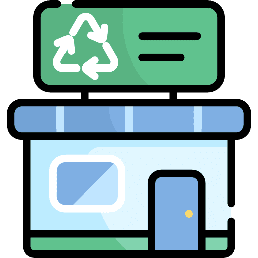 Recycle buillding industry recycling icon