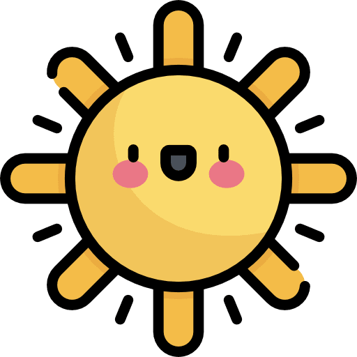 Sun warm meteorology sunny icon