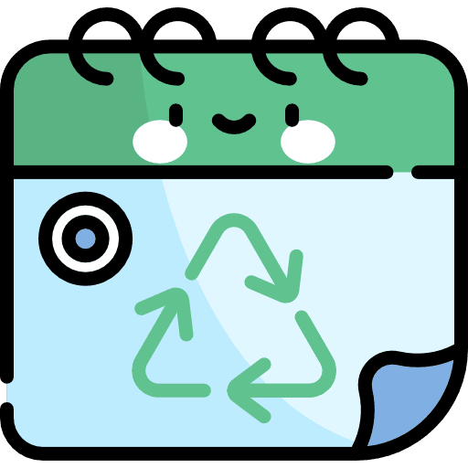 Calendar calendar recycle ecology icon