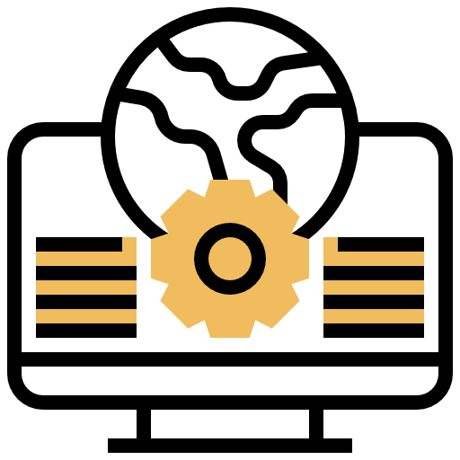 Browser earth connection globe grid icon