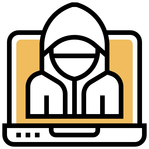 Hacker virus bug people icon Hacker virus bug people icon