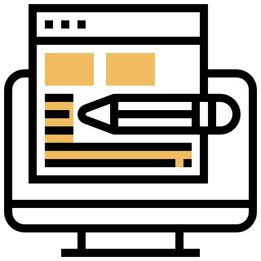 Web design monitor interface website icon Web design monitor interface website icon