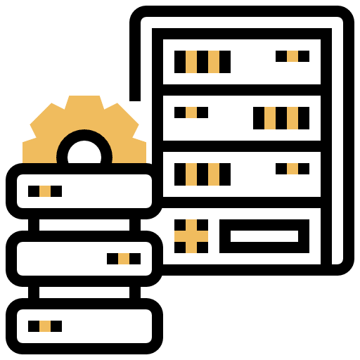 Server files servers computer icon Server files servers computer icon